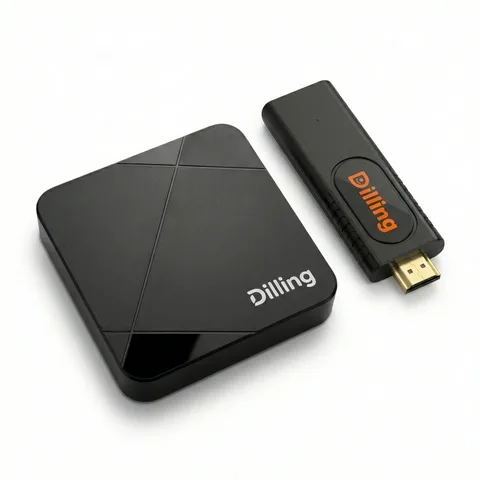딜링박스 본체와 HDMI 스틱형 기기